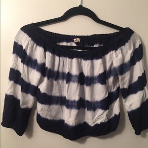 Off the shoulder crop top